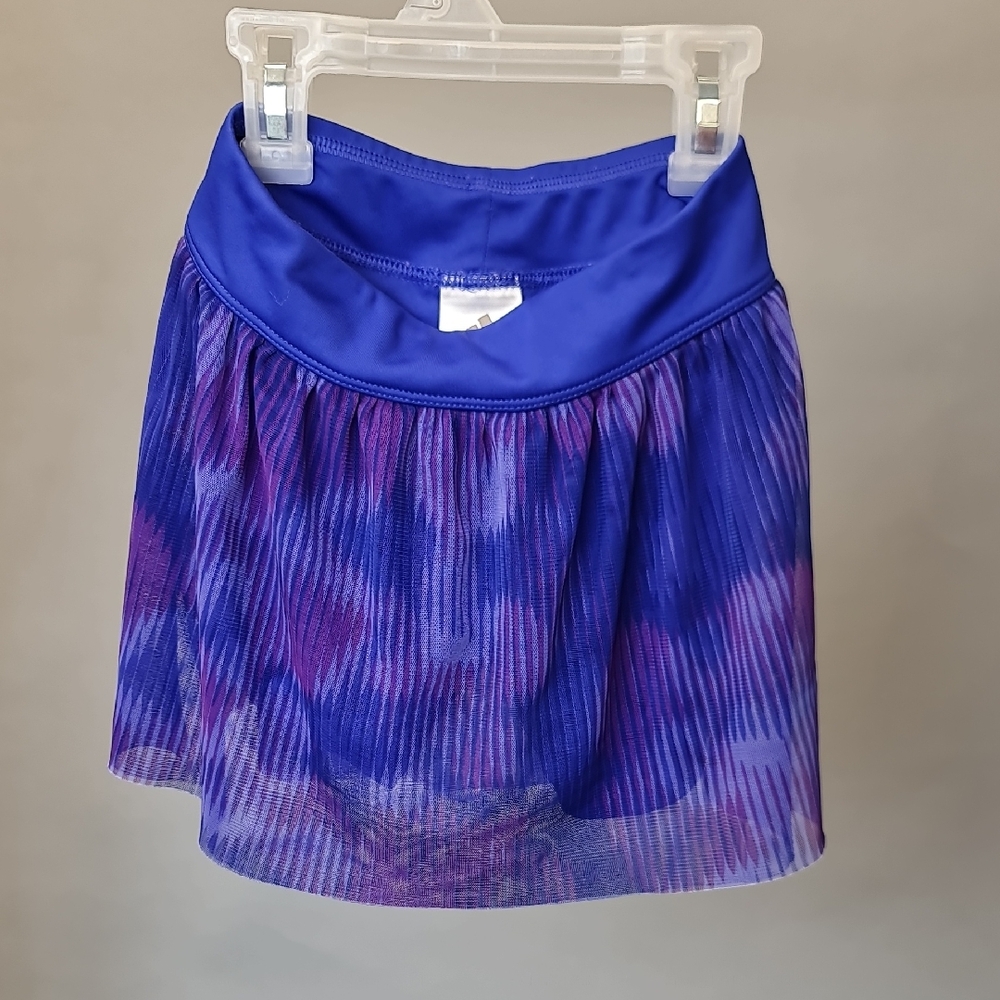 Adidas Blue and Purple Mini Skirt
